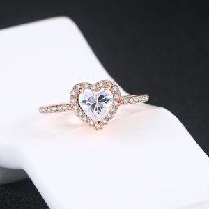 Heart Ring 18K Rose Gold Plated